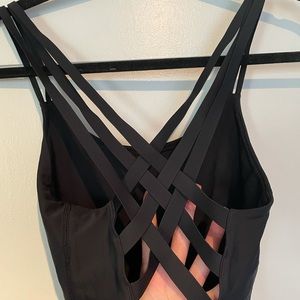 Lululemon multi strap racer back one piece bathing suit- dark navy